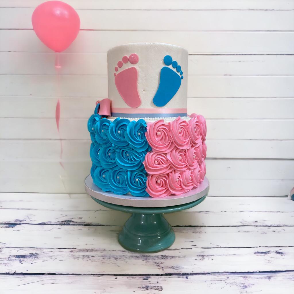 Gender reveal cake