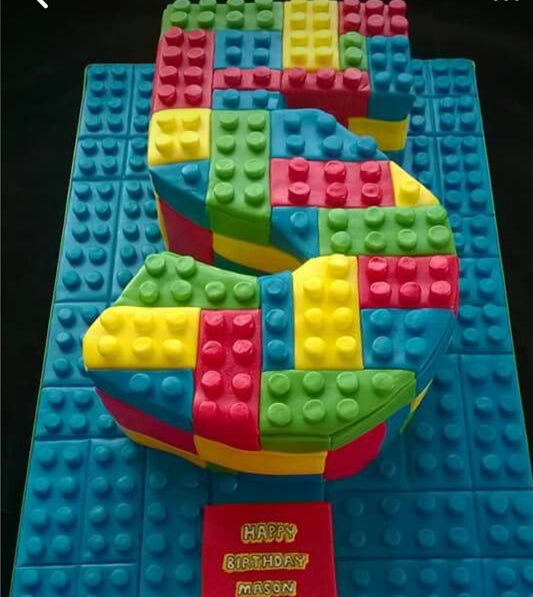 Lego Number  Cake