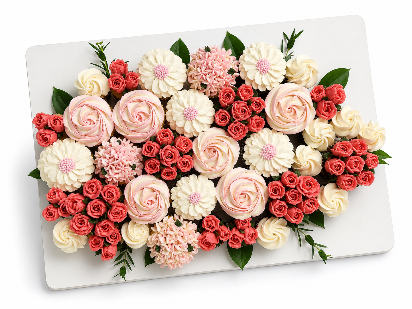 Pull-apart floral cupcake